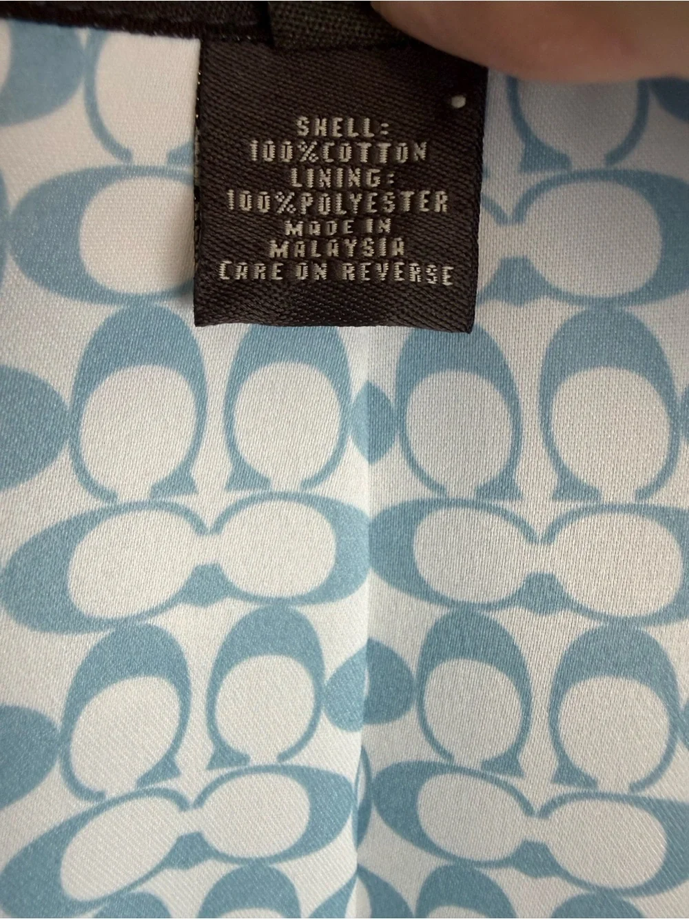 Coach Powder Blue Women's Single-Breasted Trench Coat